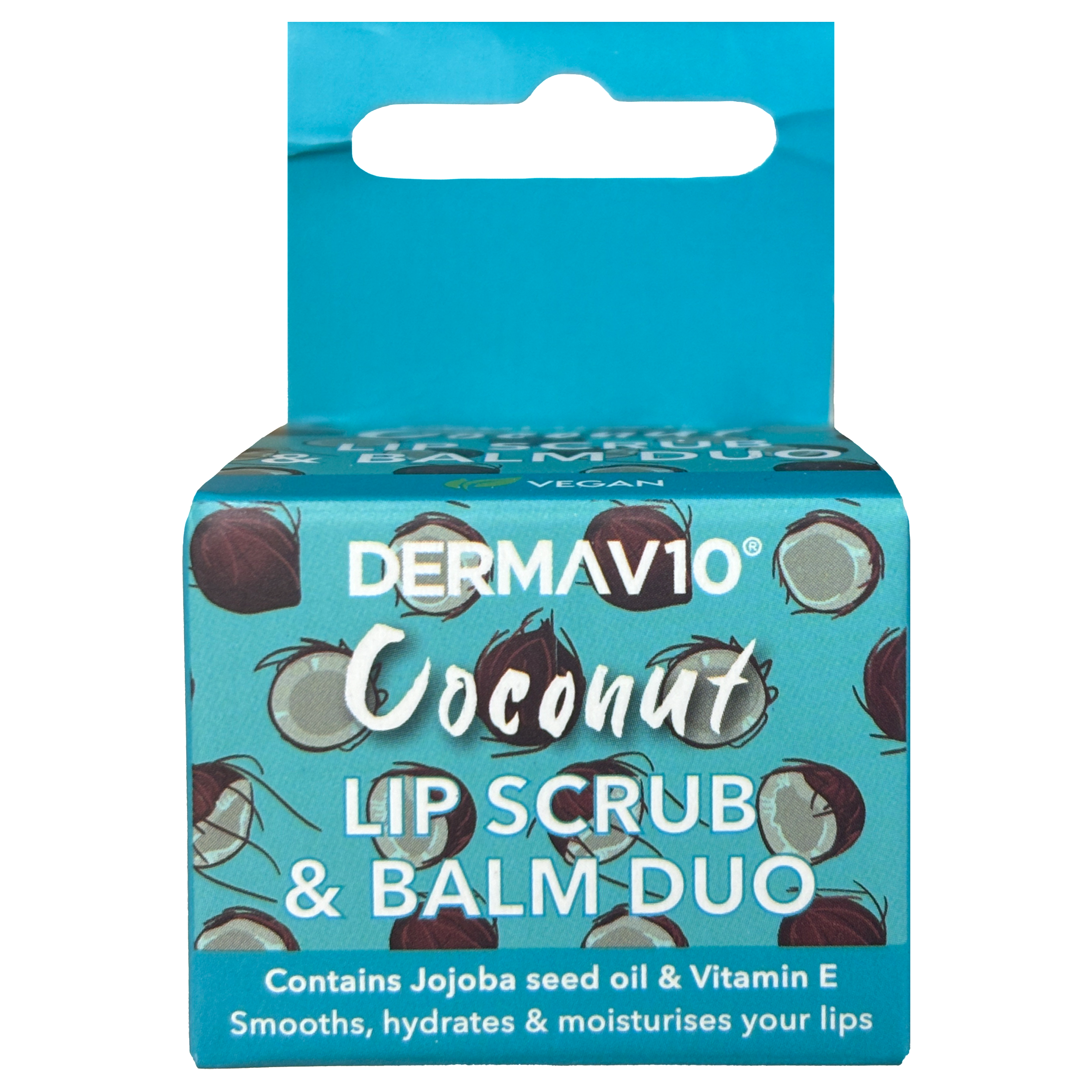 Derma V10 Lip Scrub & Balm Duo Set - Coconut